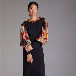 Anthropologie Knit midi sweater dress